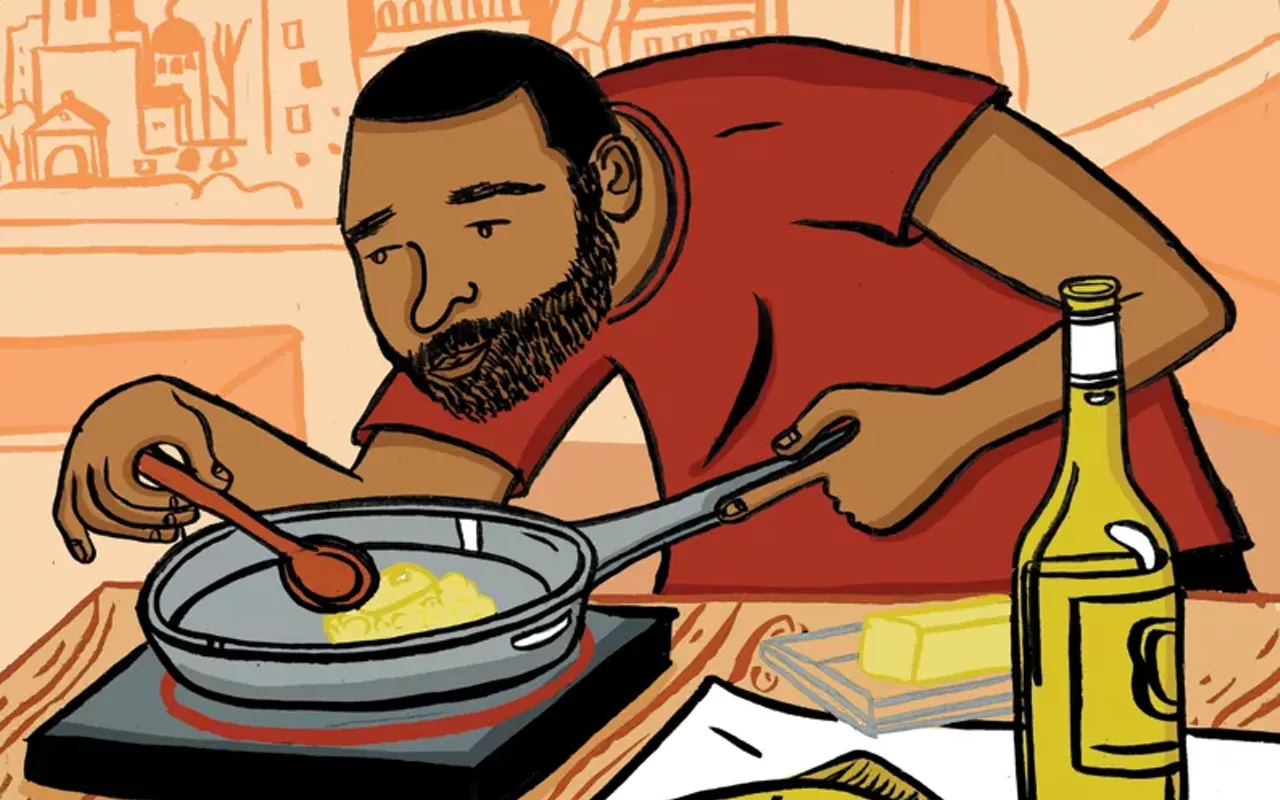chef ramon cuffie spent time refining his craft in avignon, france.