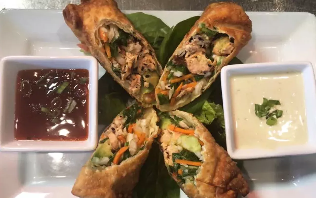 spring rolls at parkside grille
