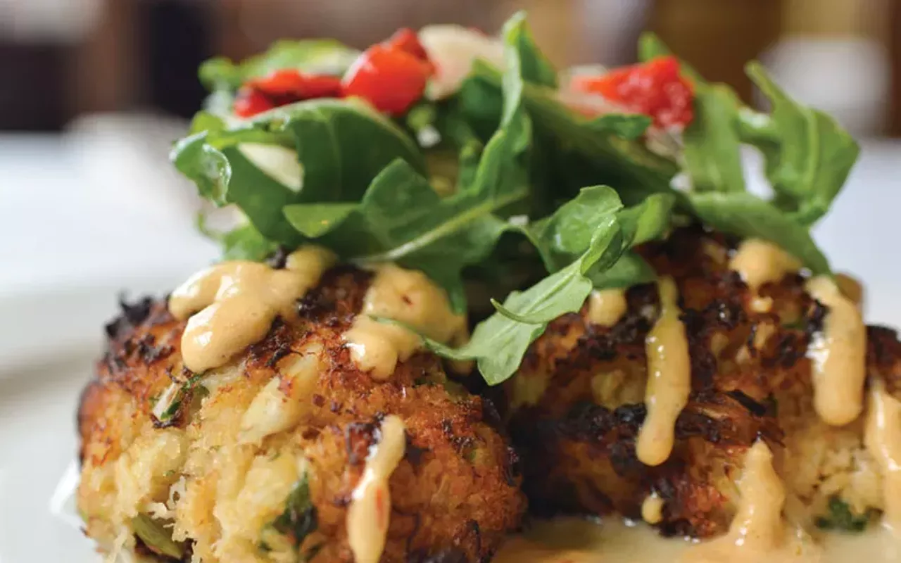 maryland lump crabcakes at oceano bistro