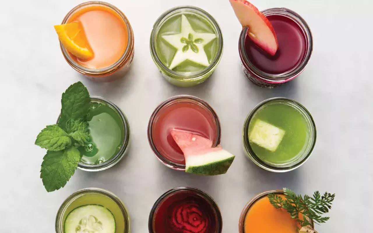 assorted juices from around st. louis
