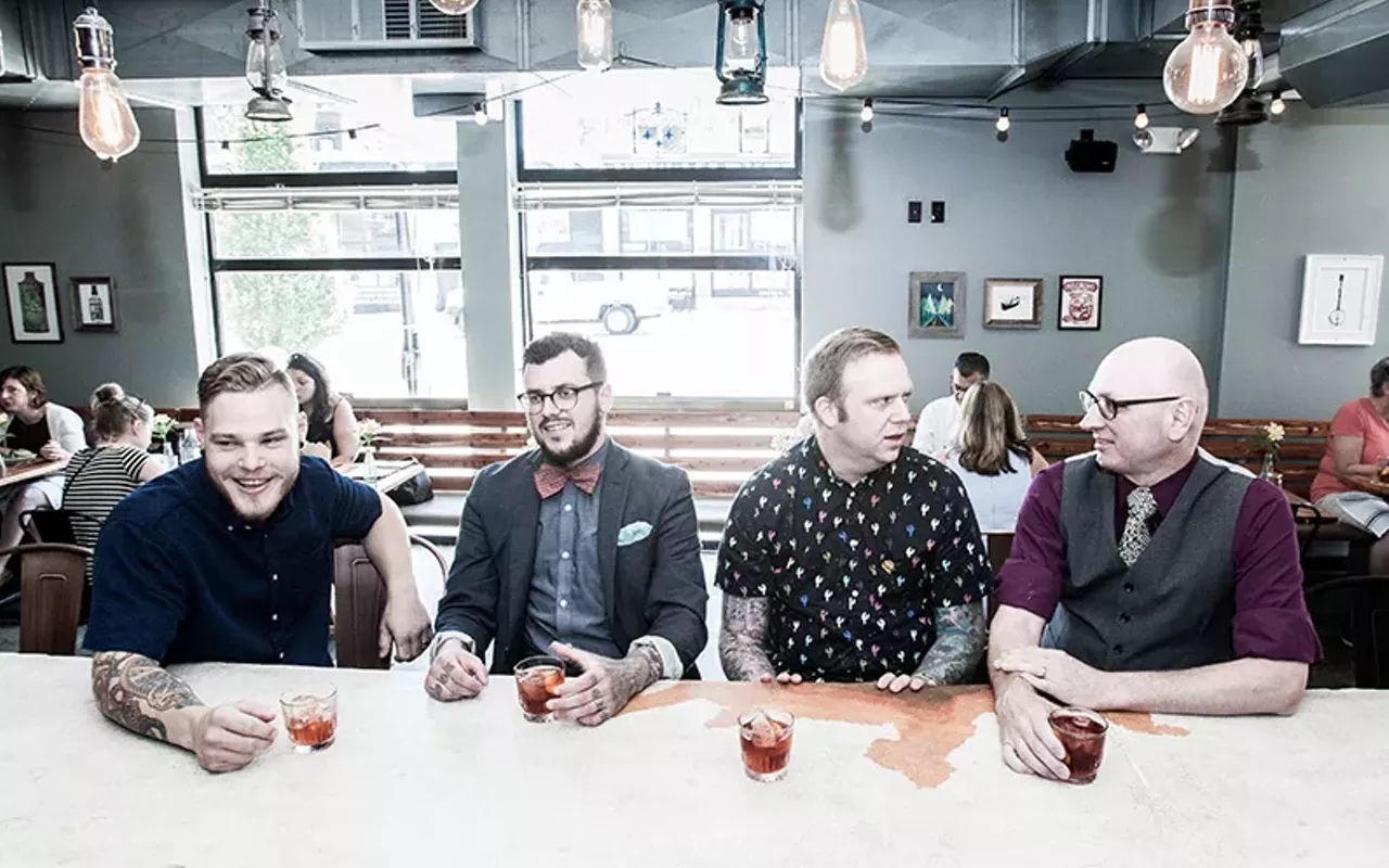 from left, tim wiggins, ben bauer, seth wahlman and ted kilgore at retreat gastropub