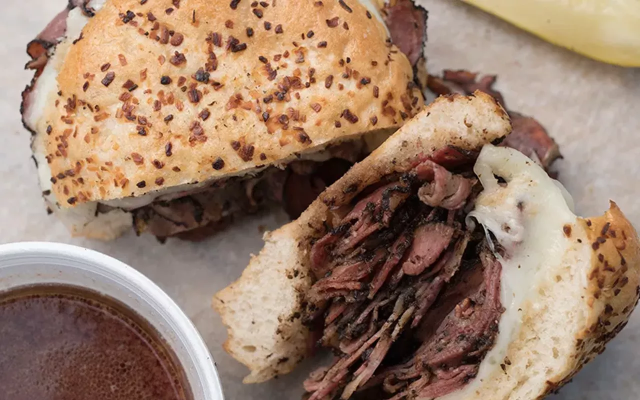 the pastrami sandwich from carl's deli in clayton